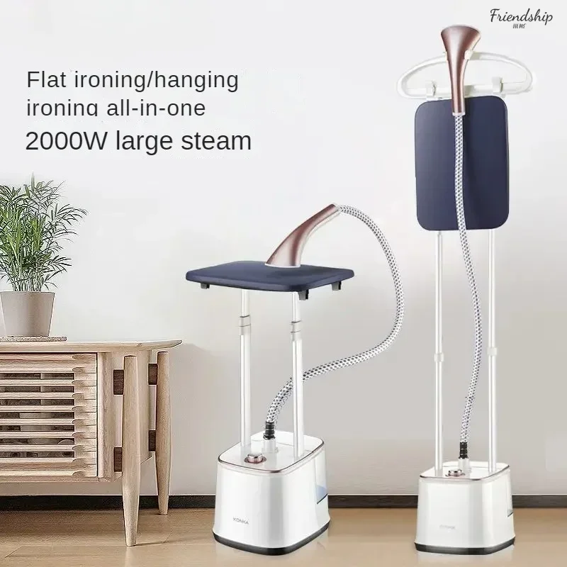 

New home ironing machine. Hanging type. For ironing clothes. Steam. Small and convenient. Handheld ironing device.