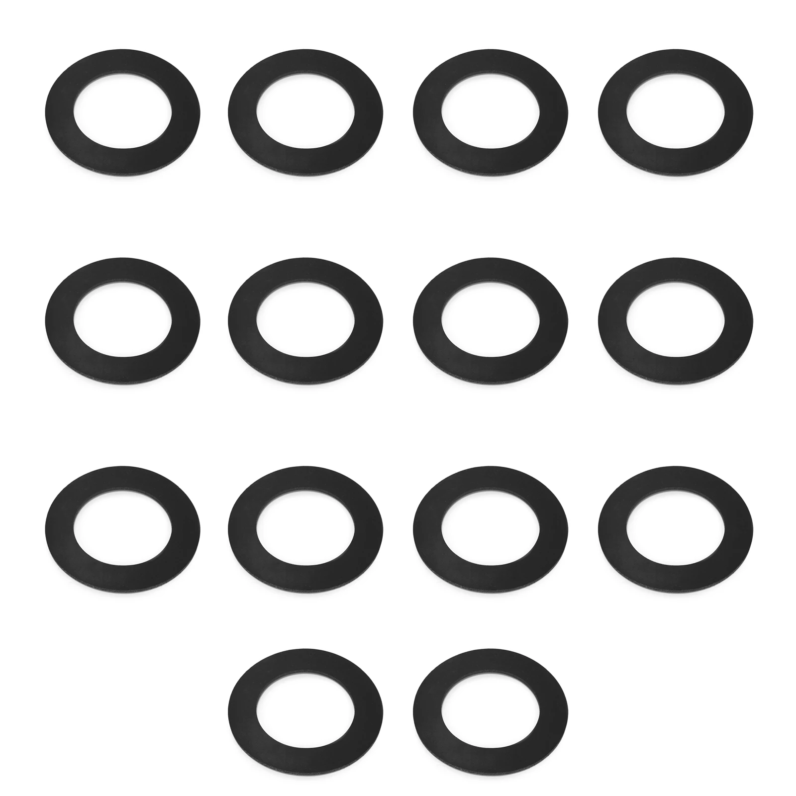 

Ruimou 14-шт. Черная плоская резиновая уплотнительная прокладка, подходящая для сливной башмака для ванны, перелива ванны