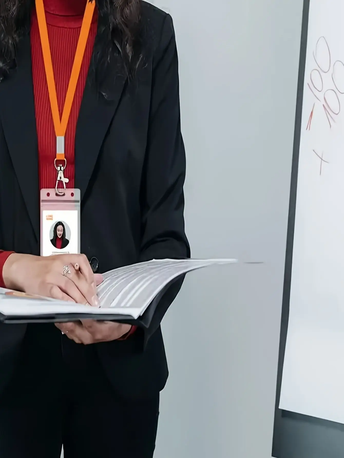 10 Stück langlebige Schlüsselbänder mit drehbarem Haken, flaches Halsdesign für Ausweishalter und Namensschilder – Detail 11
