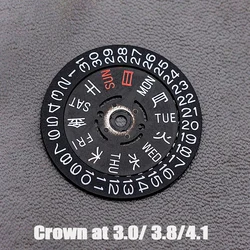 NH35 NH36 Japan Kanji Dial Wheel Date Week Wheel Crown at 3.0/3.8/4.1 oclock SKX007 Movement Dial New Balance Watch Repair