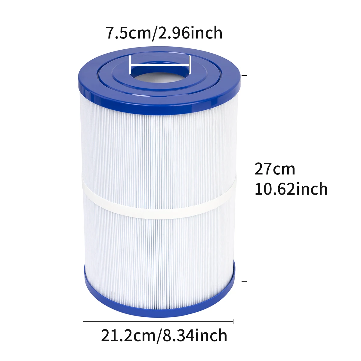 C-8465 Spa Filter Replaces Watkins 31114, Pleatco PWK65, Filbur FC-3960, 71827, 71828, Watkins 65 sq.ft Tiger River Spa Filter