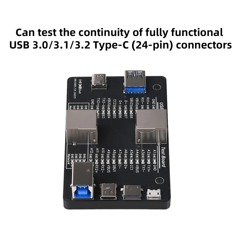 Multifunktionaler USB-Kabeltester Tragbares Kabel-Detektionsmodul für USB 3.0 3.1 3.2 Typ C mit CR2032-Batterie Stromtestmodul – Detail 7