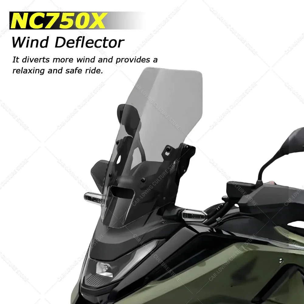 

For NC750X NC750X Great Quality PMMA Wind Deflector Motorcycle Front Fairing Windscreen Windshields Covers Motorbikes Deflector
