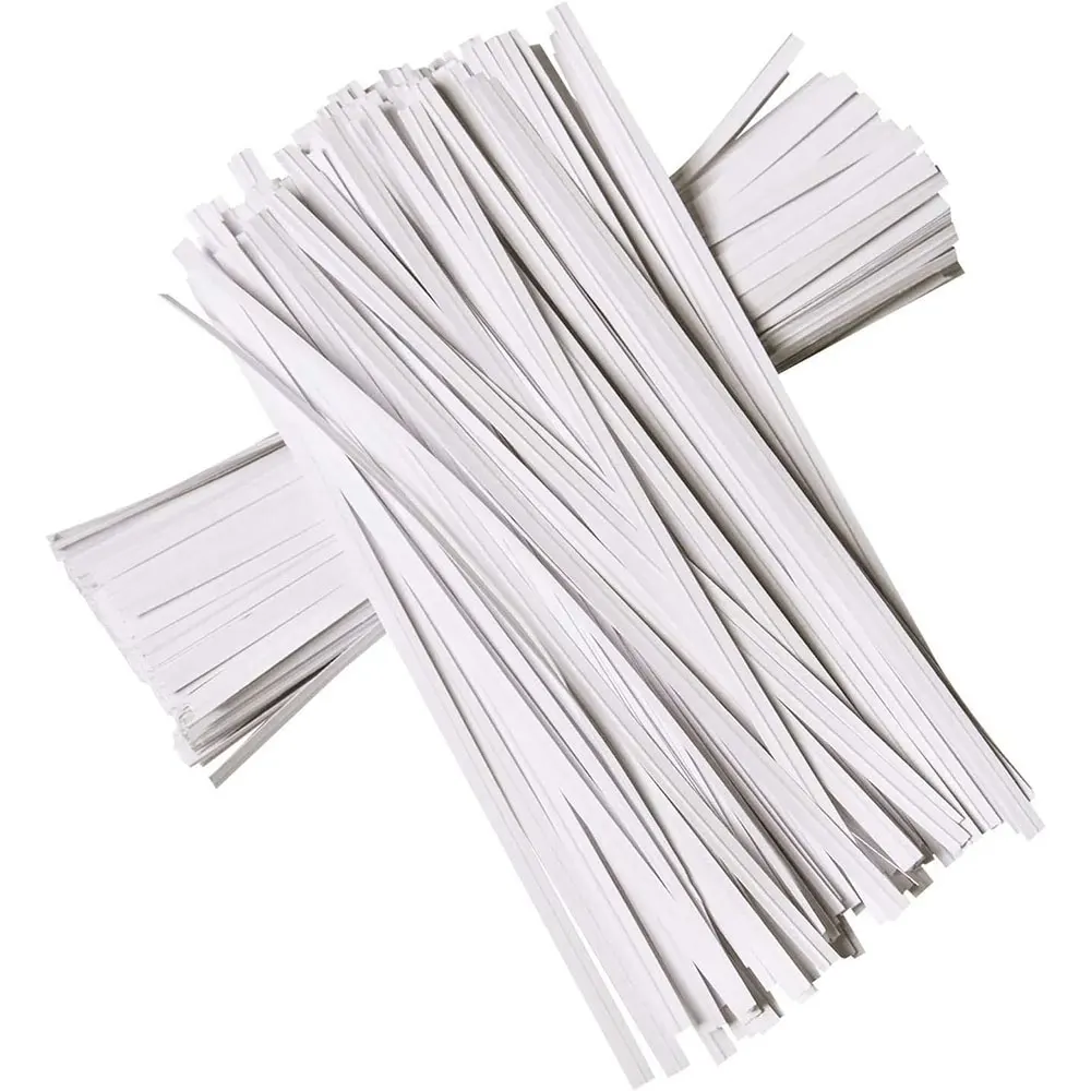 100PCS Multisize Garden Cable Ties Reusable Oblate Iron Wire Twist Tie for Home Orchard Plant Climbing Vines Coated Fixed String