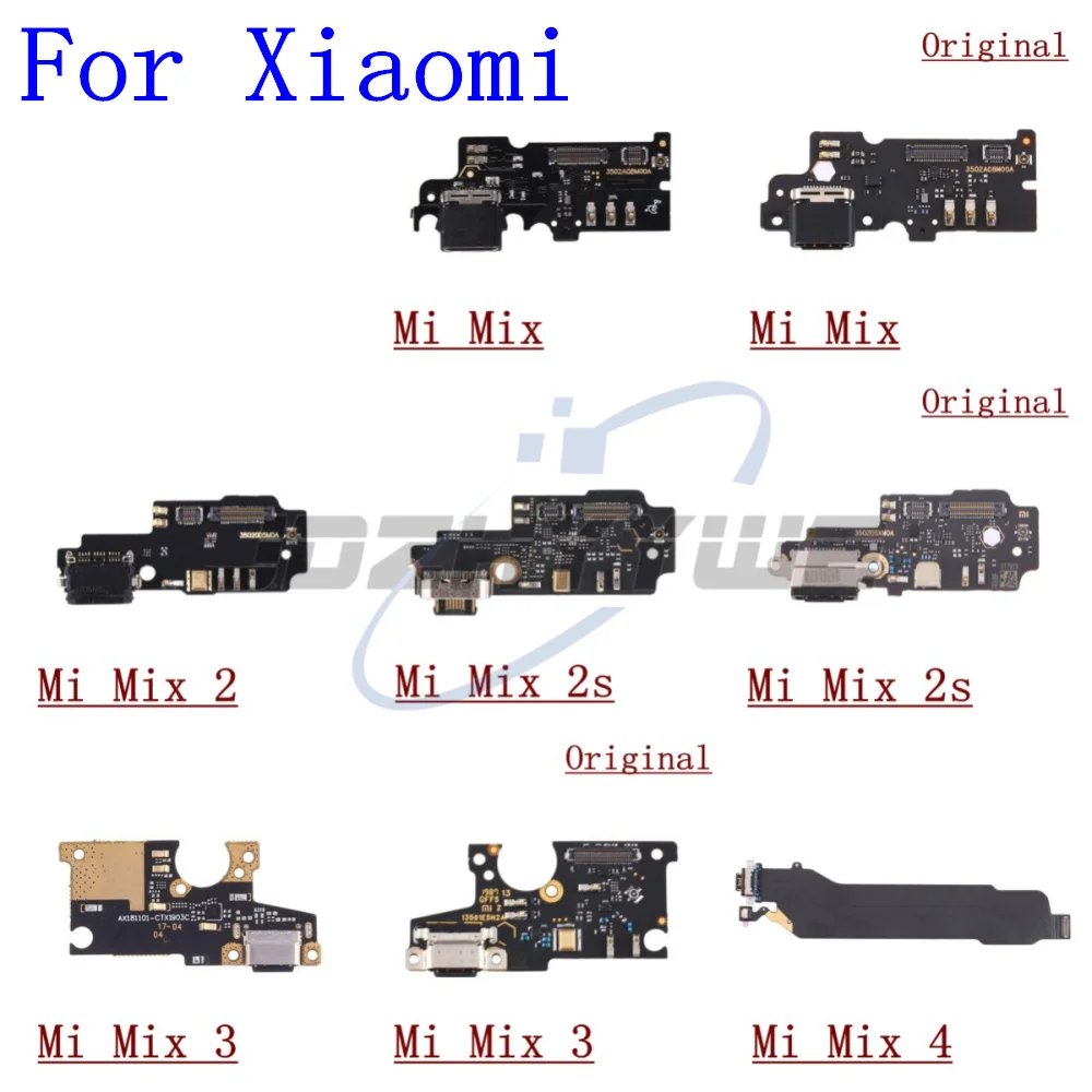 Charger Board Flex For Xiaomi Mi Mix 2 2s 3 4 Poco F3 F4 GT C40 USB Port Connector Dock Charging Flex Cable