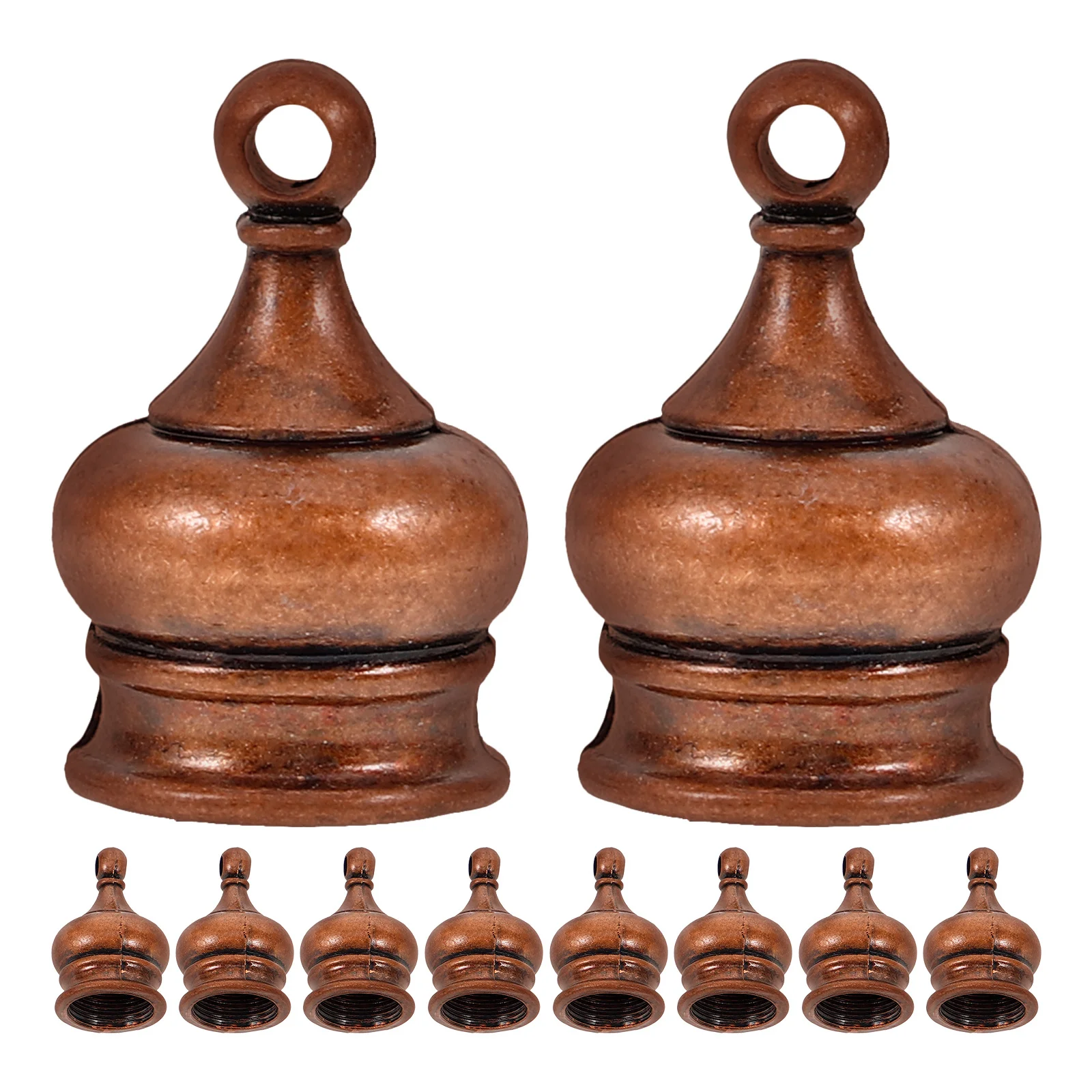 

10pcs M10 Metal Finial Screw Cap For Lamp Shade Floor Table Light Decorative Finials Diy Parts Home Light Accessories Bulb