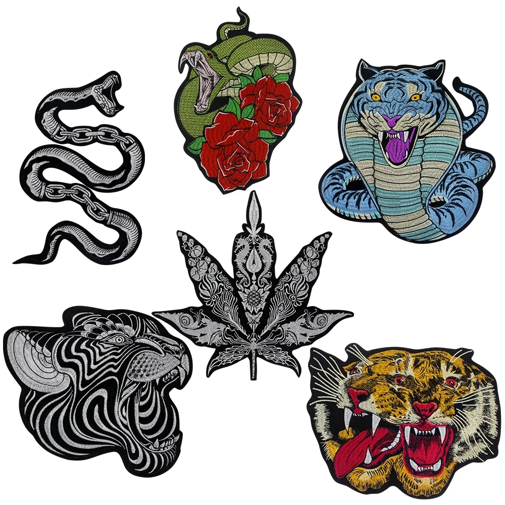 

2 шт., патчи с вышивкой «Тигр»