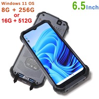 6.5-Inch Rugged Handheld PDA Terminal16G RAM 512G ROM 4G Lte Wifi Bluetooth Barcode Scanner Mini Windows Terminal Tablet