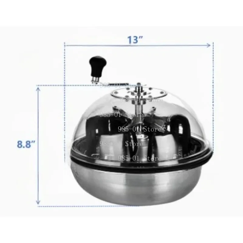Transparent Dome Manual Sprout Trimmer, Stainless Steel Blades Twisted Rotary Cutting Tool