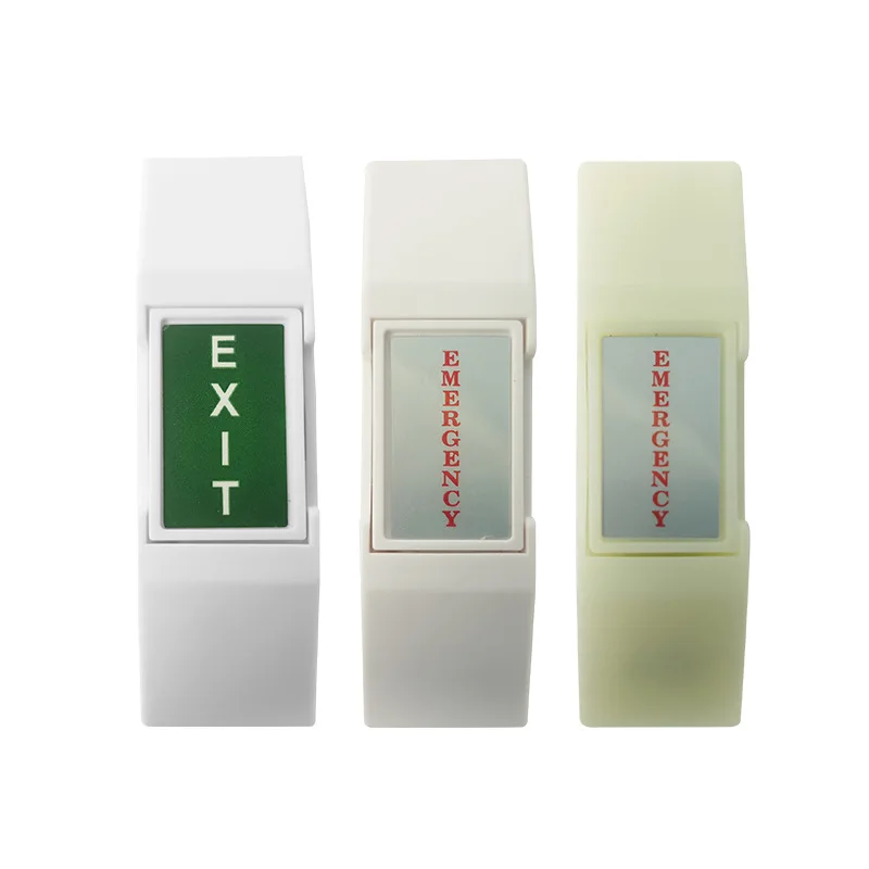 4 Pcs Emergency Exit Button Electric Switch Door Automatic Gate Push Control Wall Release Alert Device