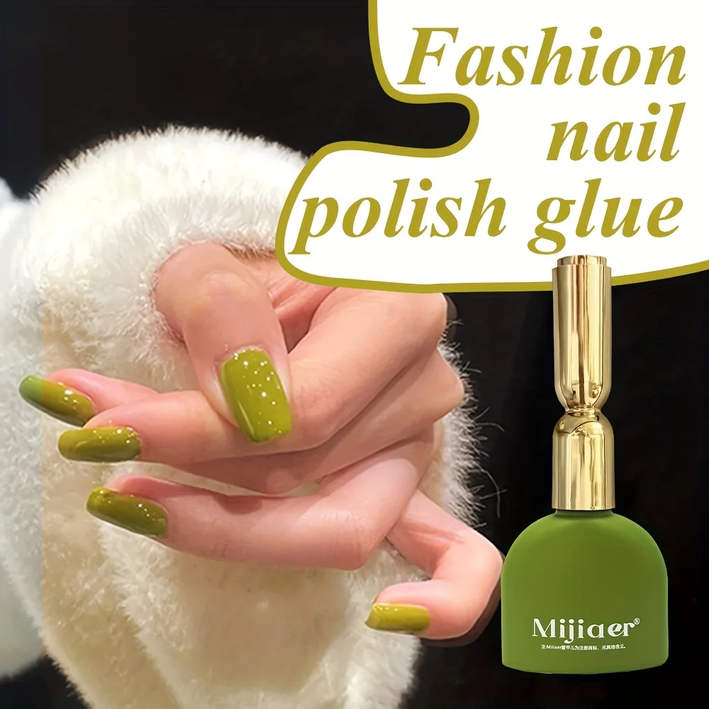 طلاء أظافر جل طويل الأمد بظل أصفر وأخضر ساطع، مثالي كهدية للهالوين وعيد الميلاد، طلاء أظافر سريع الجفاف