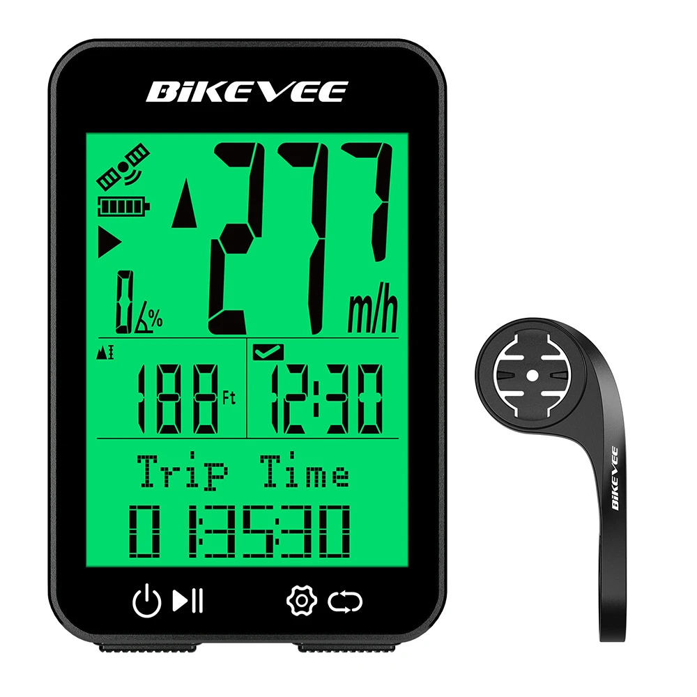 AliExpress Bikevee GPS Wireless Bicycle Computer 12 Languages Cycling Speedometer Odometer Measurement Positioning Tracker with Backlight