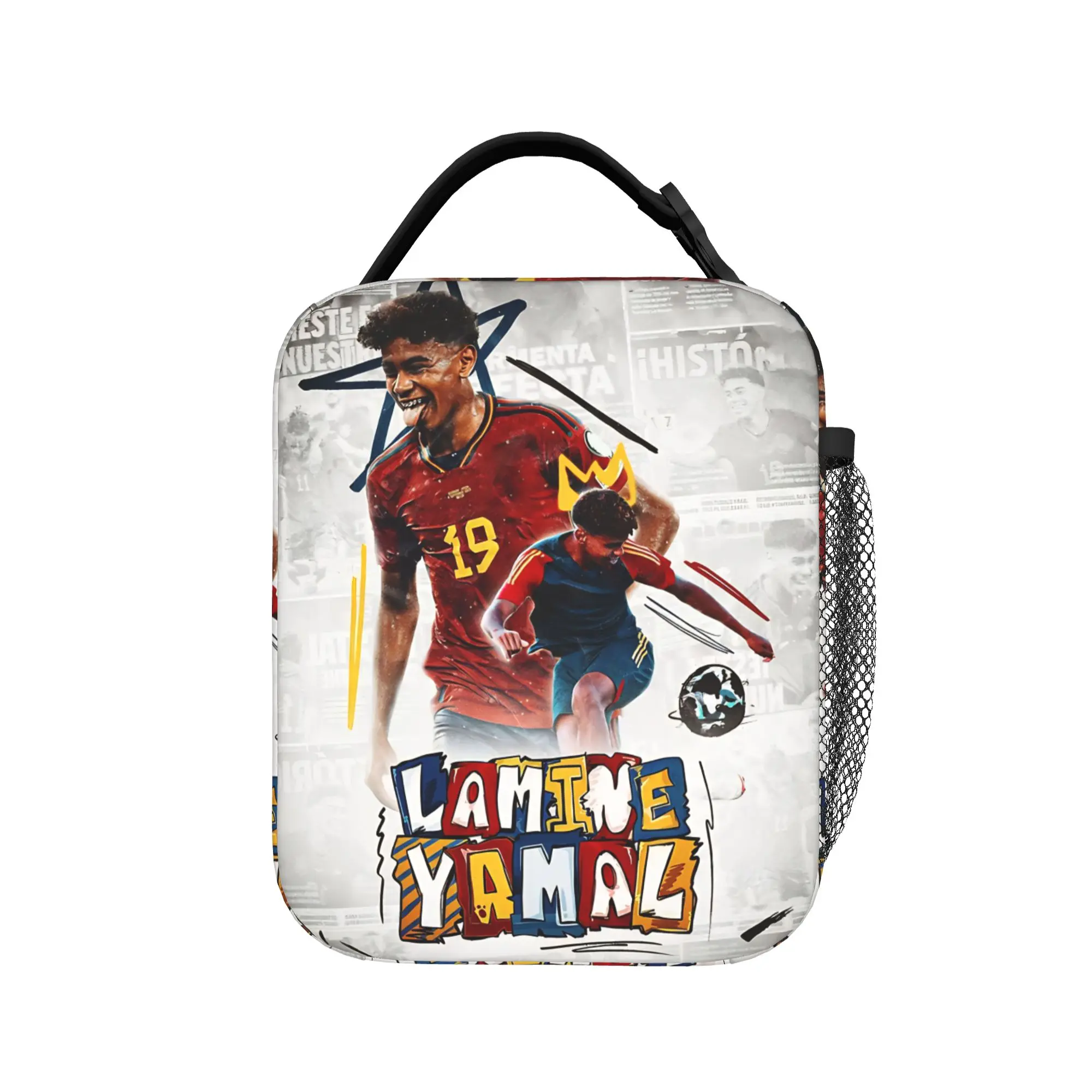 Lamine Y-Yamal Insulated Lunch Bags Cooler Bag Lunch Container Football Soccer  Tote Lunch Box Food Storage Bags Office  Picnic