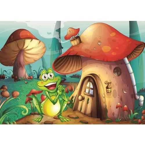 Art Kids Puzzle Mushroom Home 24 + 35 Piece Jigsaw Puzzle