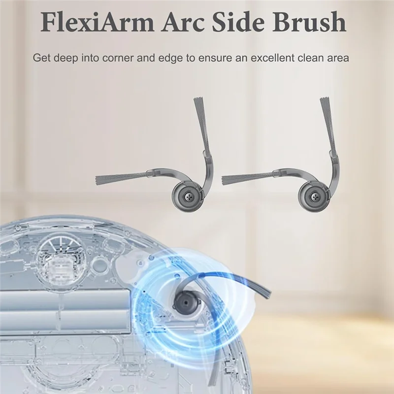 

ABSS-16PCS Replacement Parts For Roborock Qrevo Curve/P20 Pro Robot Vacuum Cleaner Parts Main Side Brushes HEPA Filters