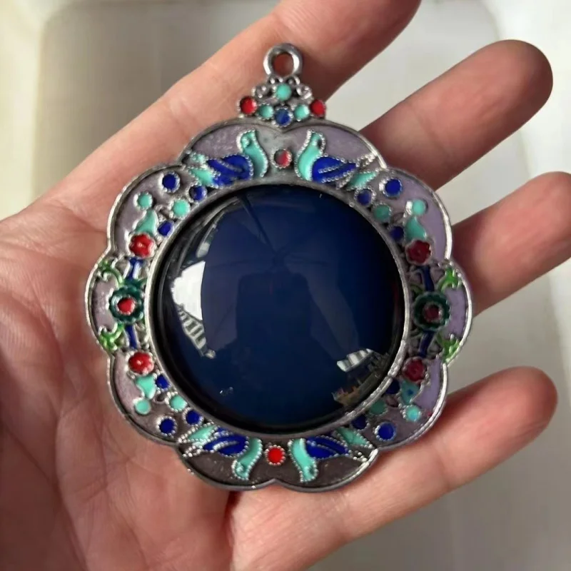 Antique Miscellaneous Collection Cloisonne Inlaid Color-Changing Gem Pendant Temperature-Sensitive Pendant Accessories Wholesale