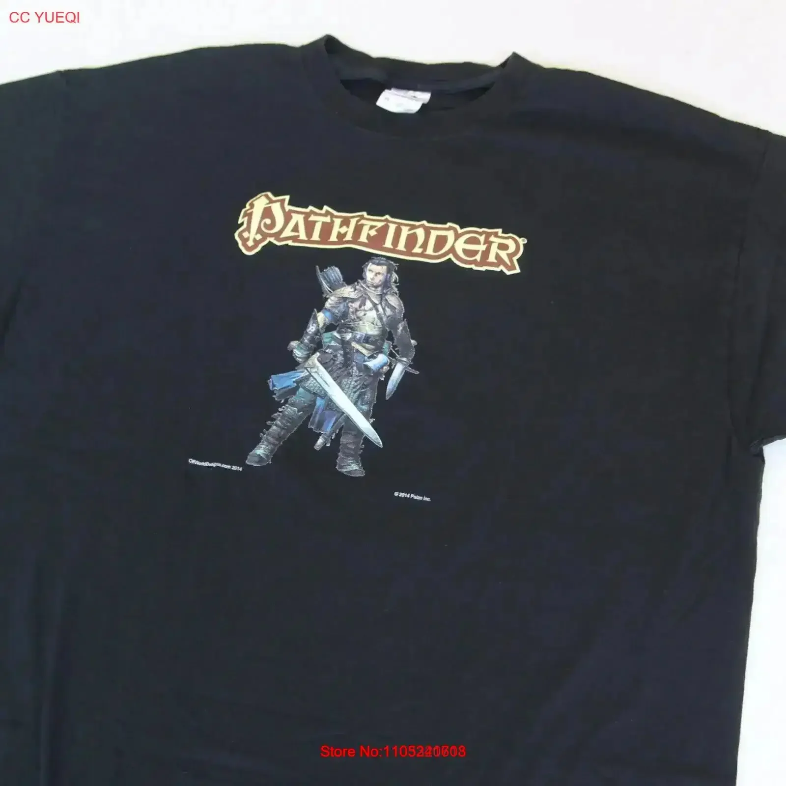 Pathfinder Valeros Fighter T Shirt VTG 2014 Paizo OFF WORLD DESIGNS RPG 2XL vintage Washed Breathable Stylish designer clothes