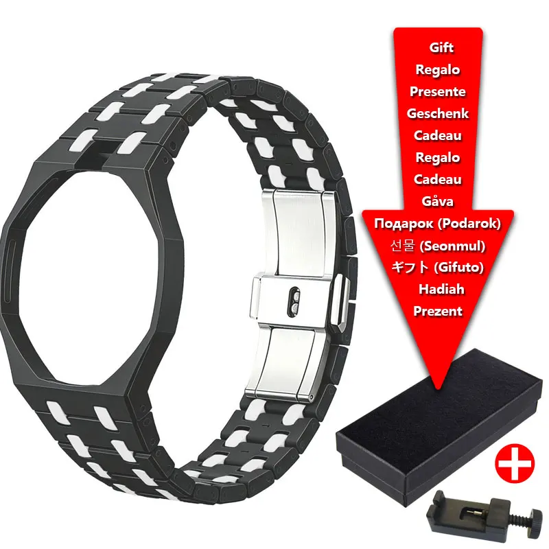 Kit de modification de boîtier et de bracelet de montre en céramique pour la série Swatch Royal Pop - Accessoire de remplacement de montre-bracelet personnalisé style Dopamine