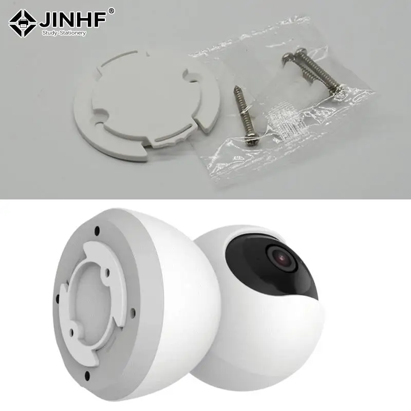 

Security Camera Mount Bracket Wall Mounting Base ABS Indoor Outdoor Wall Mount Bracket For CCTV Security Dome Camera No Drilling