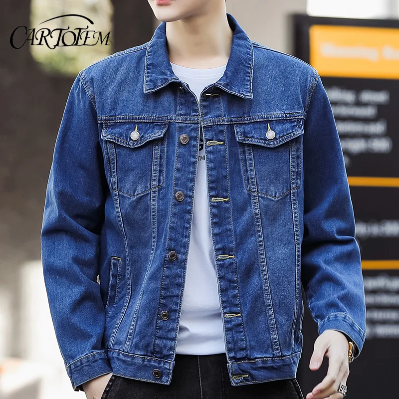 

Весенне-осенние мужские куртки 2024, новые модные однотонные свободные удобные куртки с отложным воротником и карманами на пуговицах с длинными рукавами