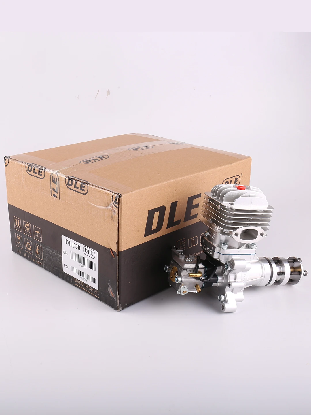 DLE30 30cc DLE GAS Engine For RC Airplane Fixed Wing Model Single Stroke Two Exhaust Wind Cold Hands Start After Stroke