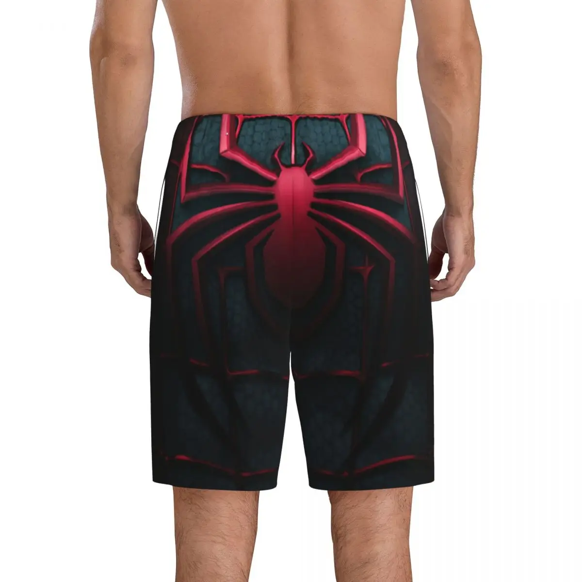 Homem-Aranha dos homens Web Pijama Shorts, Sleep Pjs Pijamas, Bottoms com bolsos, impresso personalizado