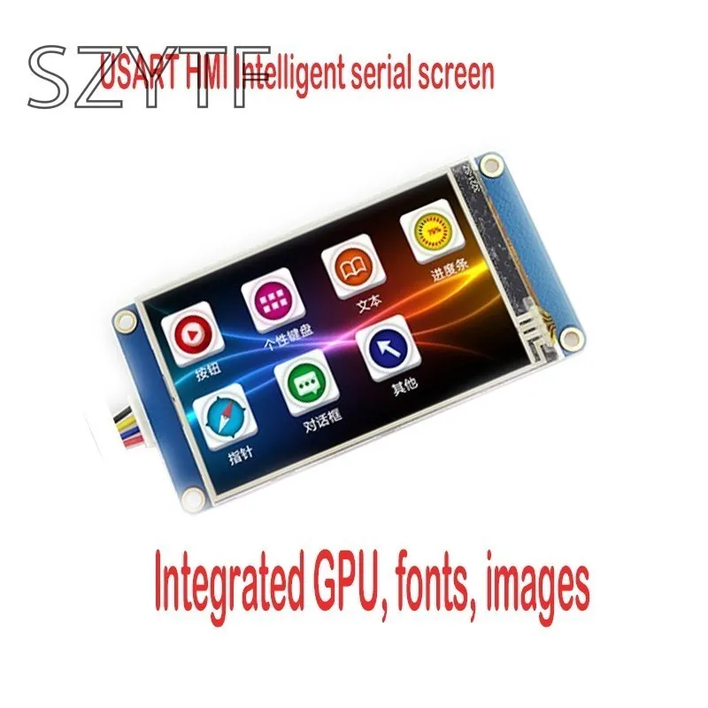 

2.4 inch touch screen with USART HMI serial character picture TFT LCD screen module with configuration