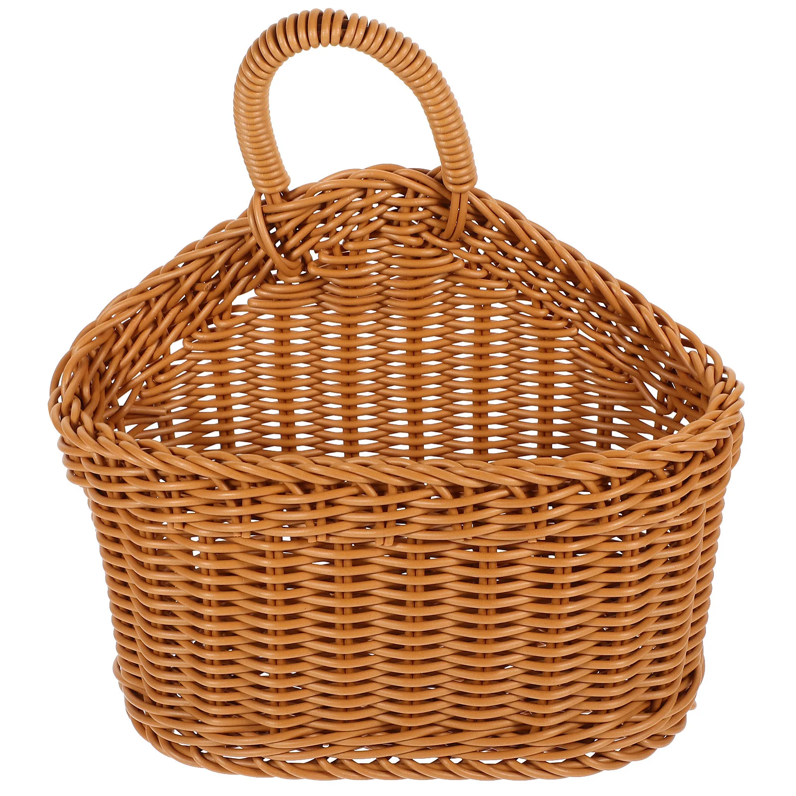 

Large Seagrass Basket Kitchenware Hanging Food Containers Wall-mounted Cutlery Storage Home