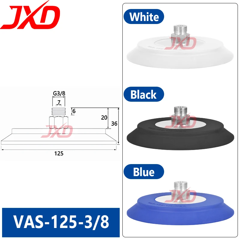 

FESTO Vacuum Suction Cup VAS-125-3/8 Heavy Duty Robot Gripper Pad 125mm Industrial Pneumatic Parts VAS 125 Hot Sale