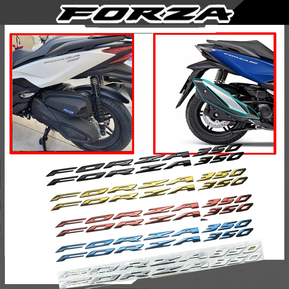 لهوندا Forza350 ملصقات دراجة نارية اكسسوارات حماية الجسم شعار ثلاثية الأبعاد ملصق مائي فورزا NSS NSS350 300 مللي متر 350 300 2023 2024 2025