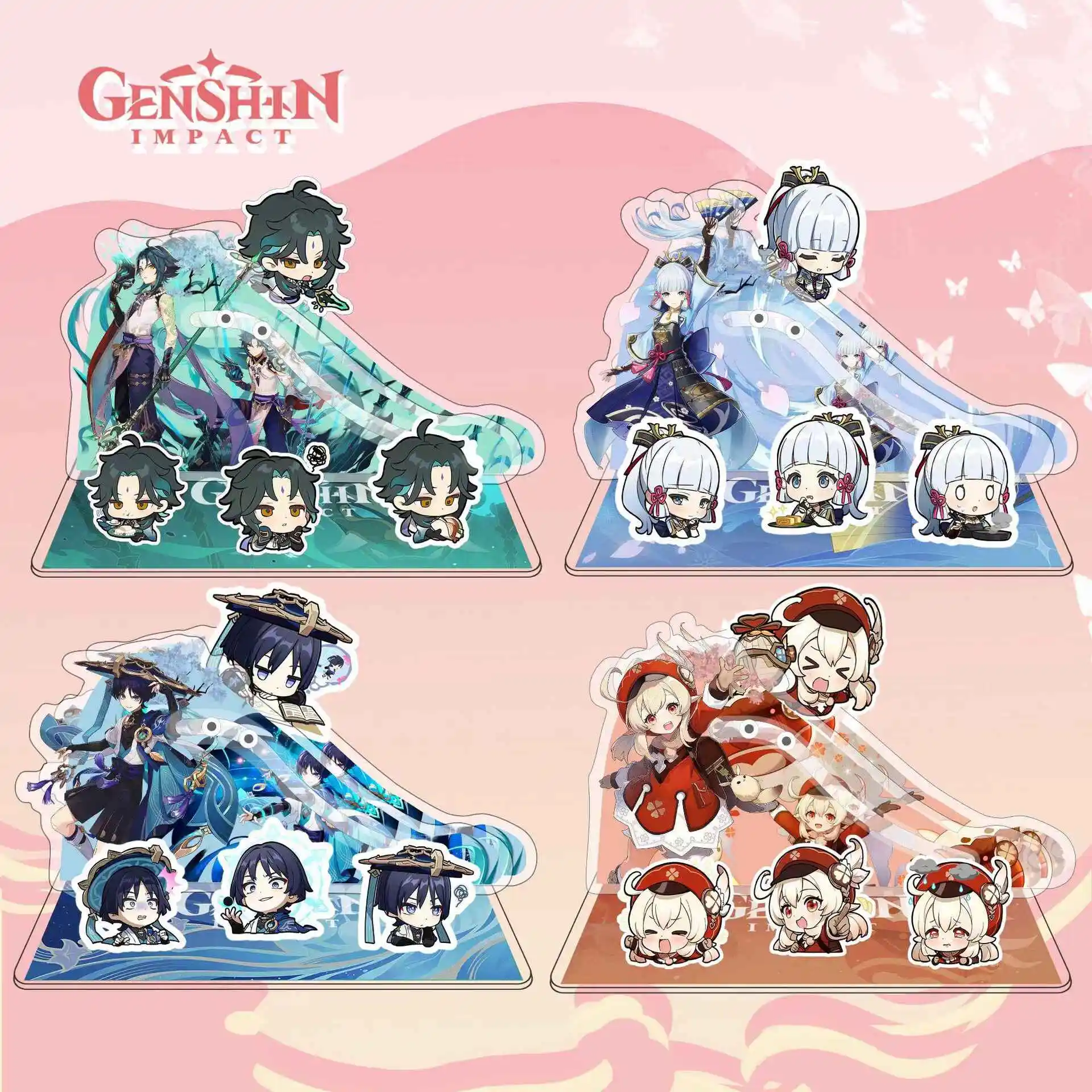

Genshin Impact Game Animation Peripheral Furina Acrylic Standing Plates Hutao Tabletop Decoration Otaku Birthday Cute Gifts