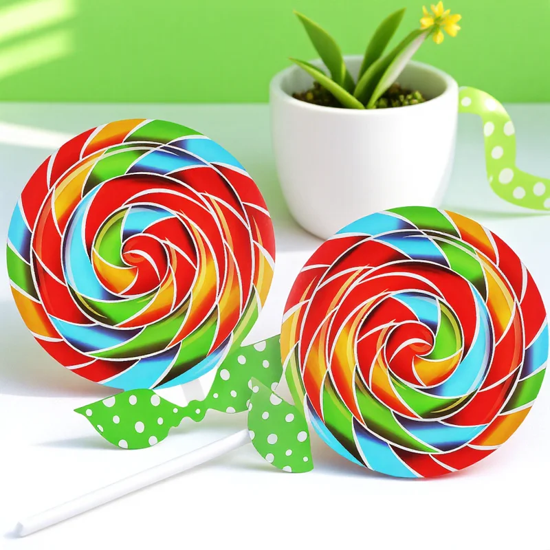 

2Pcs Lollipop Props Sturdy Giant Lollipop Photo Prop Festive Dance Accessory for Carnival Celebration Event Decoration Use