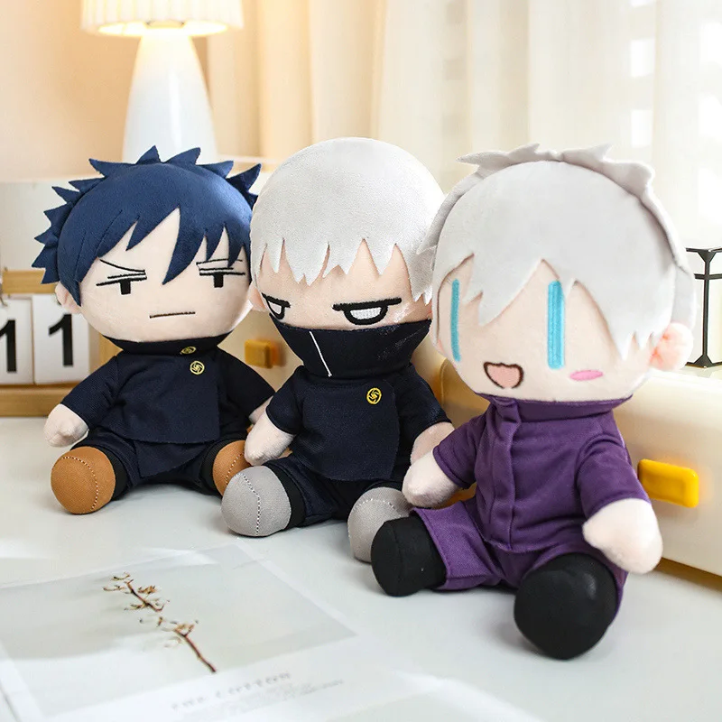 Nuevo Peluche Mini  Jujutsu Kaisen, Muñeco  Peluche  Gojo Satoru y Fushiguro Megumi, Lindo Personaje  Anime, Juguete Col