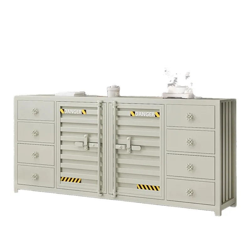 Storage table, side cabinet, restaurant private room, industrial style tea cabinet