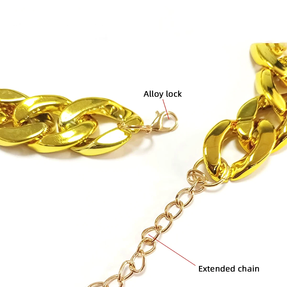 Verstellbares Premium-Hundehalsband und Katzenhalsband mit großer Goldkette für hochwertige, stilvolle Dekorationen. – Detail 9