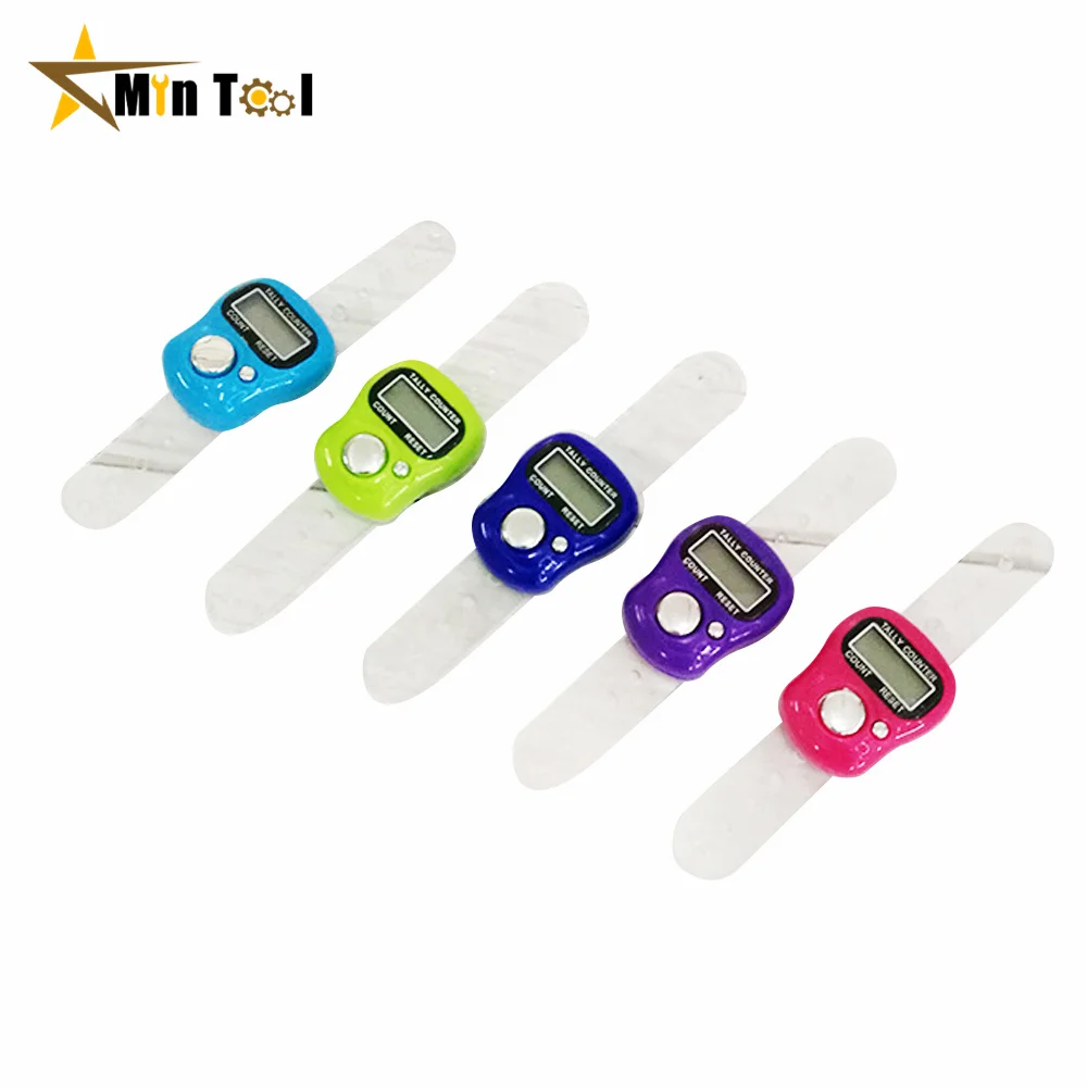 Stitch Marker and Row Finger Counter LCD Electronic Digital Tally Counter Sewing Knitting Weave Tool Golf Score Stroke Counter