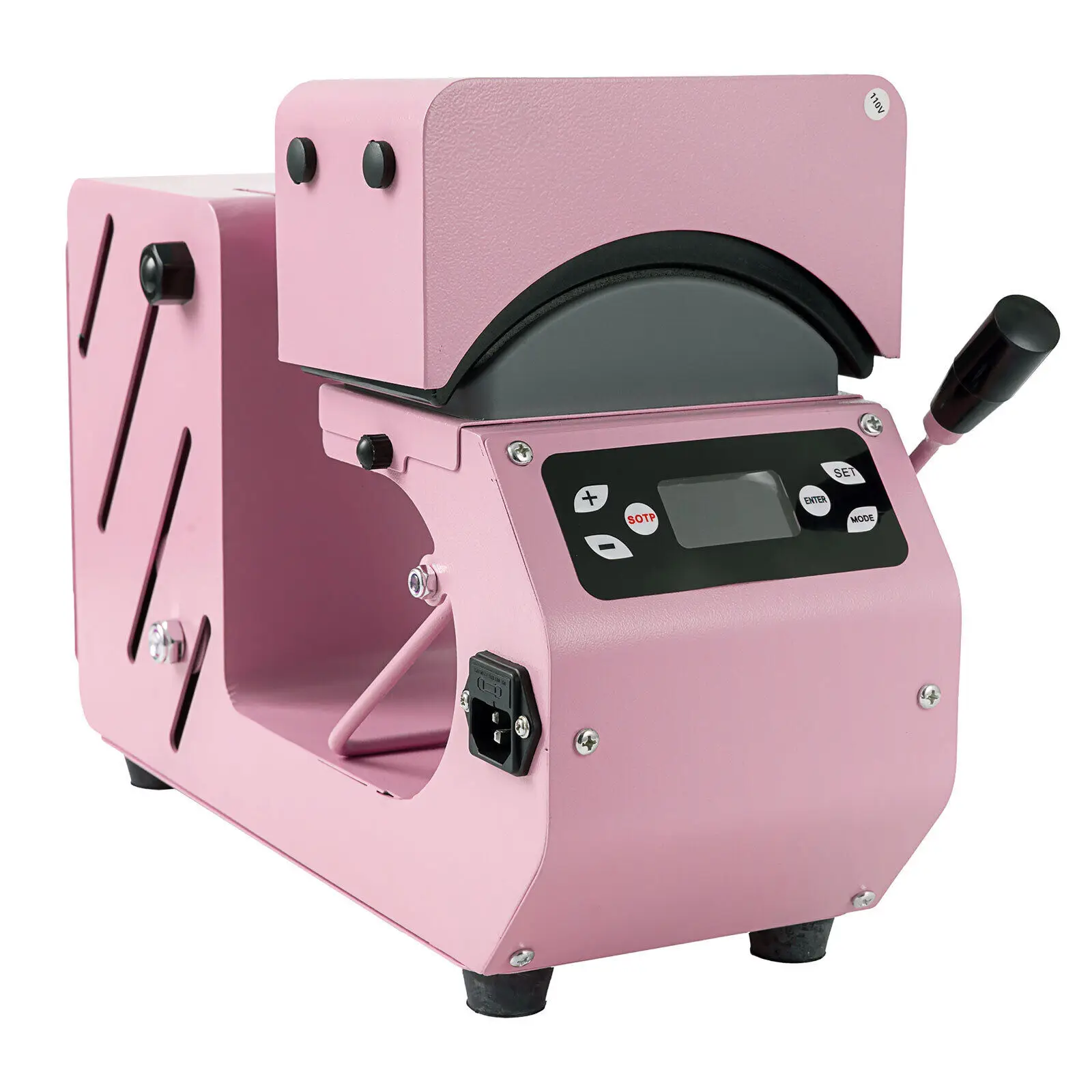 2 in 1 Auto Hat Cap Heat Press Machine DIY Digital Sublimation Transfer Pink