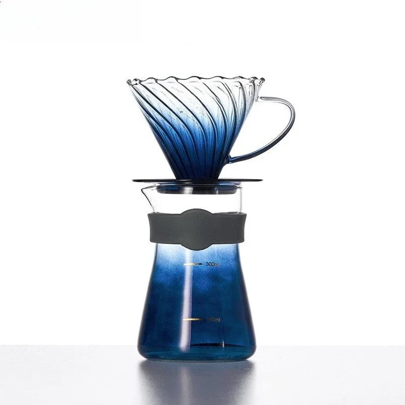 

Heat-resistant glass hand-brewed coffee filter cup sharing pot