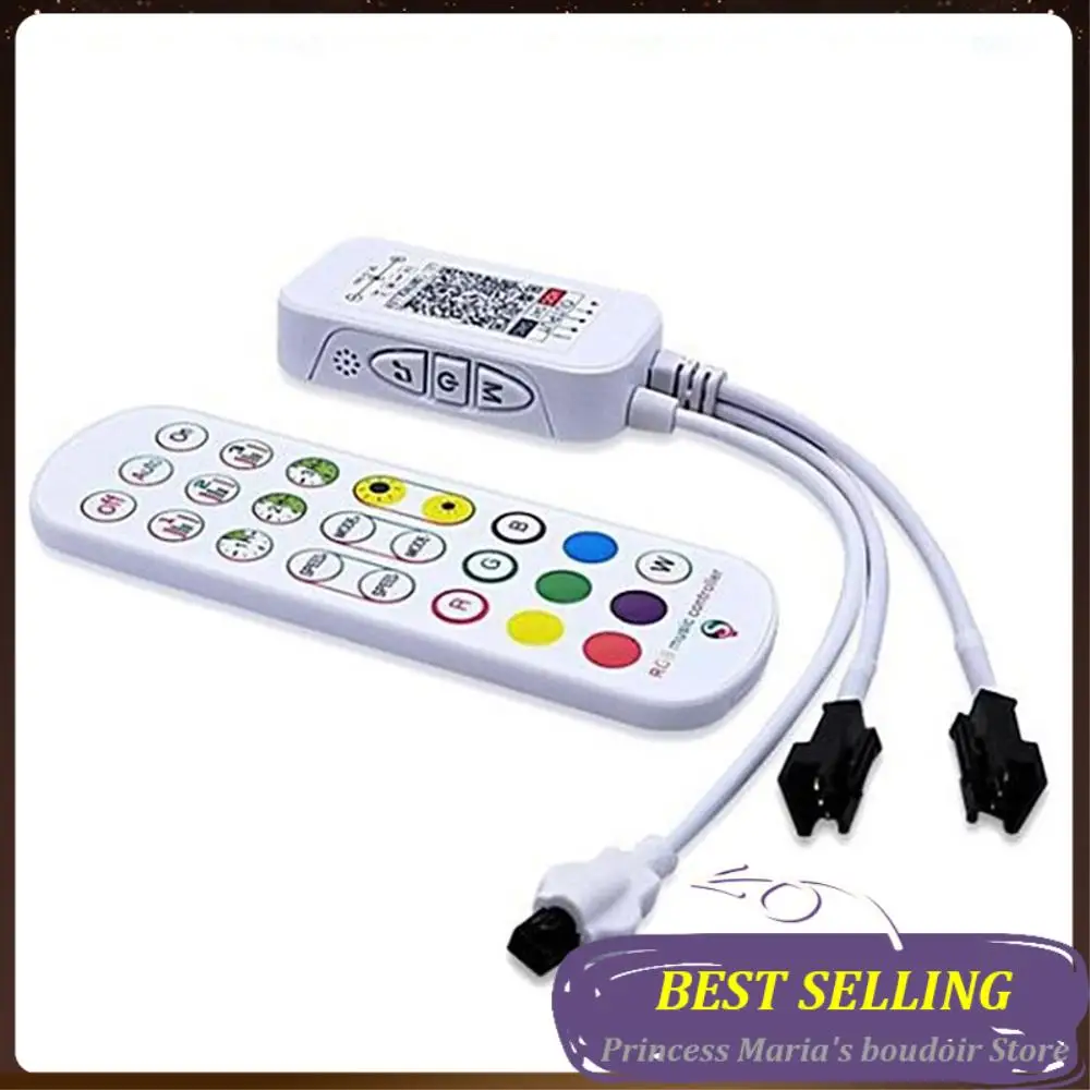 AB30-WS2812B Bluetooth Controller For Addressable LED Strip Light 5050 RGB LED Tape 24Key Remote Music Smart Controller