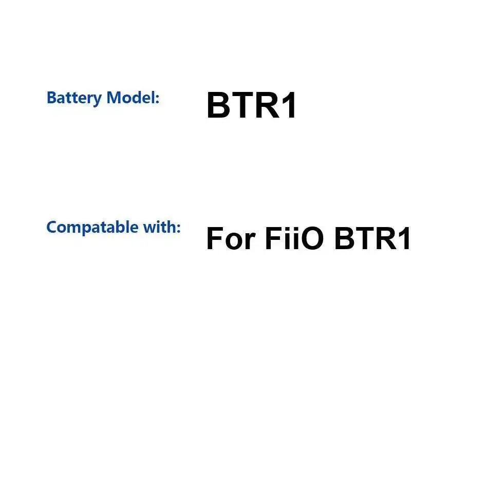 Аккумулятор для наушников высокой производительности 250 мАч для Fiio BTR1