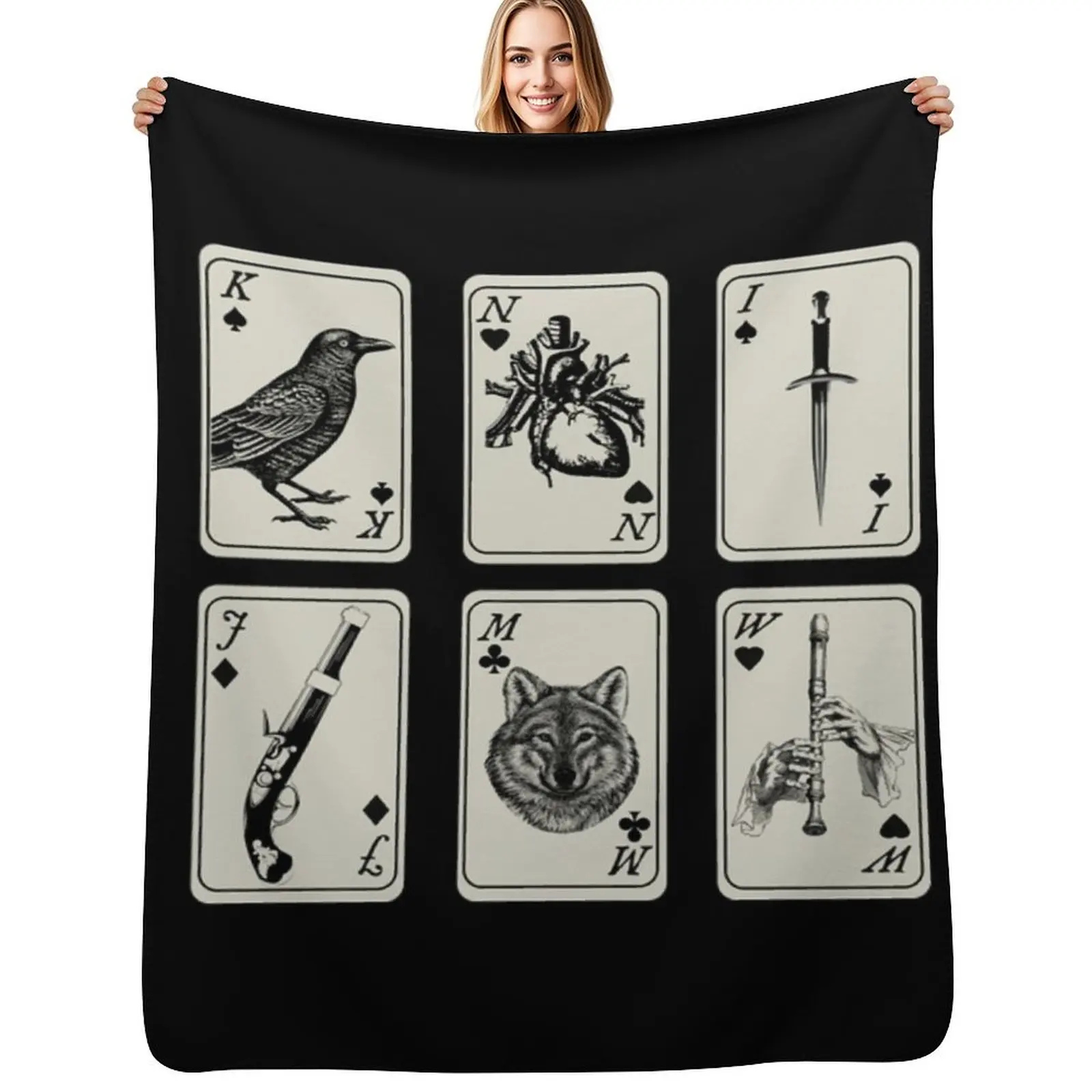 Six Of Crows T-ShirtSix of Crows Throw Blanket Lightweight Cozy Blanket for Bed Sofa