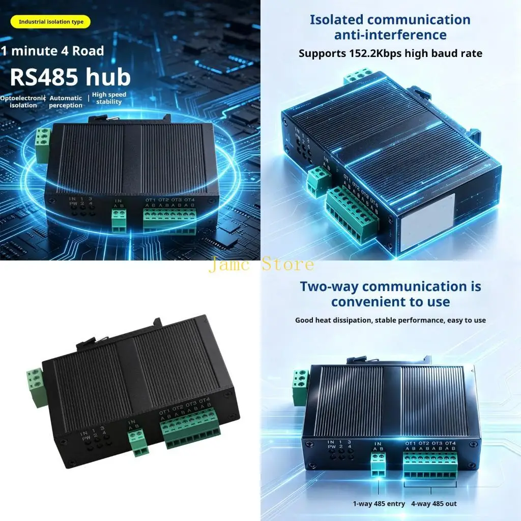 LX0B Isolated RS485 Splitter Isolator Industrial RS485 Data Transfer Accessories