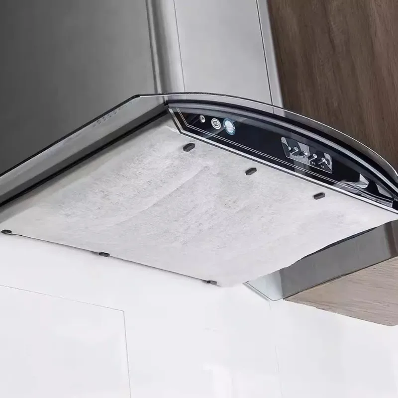 FGGS-12 Sheets Thickened Kitchen Range Hood Oil Absorbing Paper Range Hood Oil Resistant Sticker