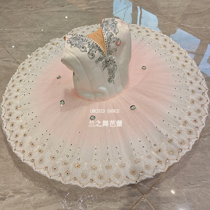 BT250662 전문 맞춤 사이즈 맞춤 색상 어린이 소녀 여성 성인 핑크 발레 튜튜 의상