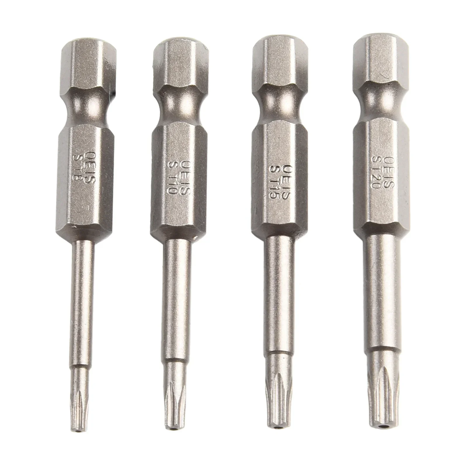 

8 Pcs 50mm Torx Screwdriver Bit Set Magnetic 1/4" Hex Shank Five Point Star Bore Hole Torx Screw Driver-Bits Hand Tools T8-T40