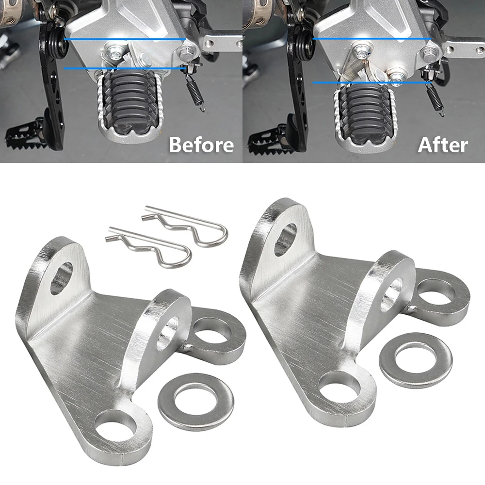 For 2019-2024 Yamaha Tenere 700 Footpegs Lower Brackets 20mm Lowering Footrests Mount Bracket for Yamaha Tenere 700 Rally 20-24