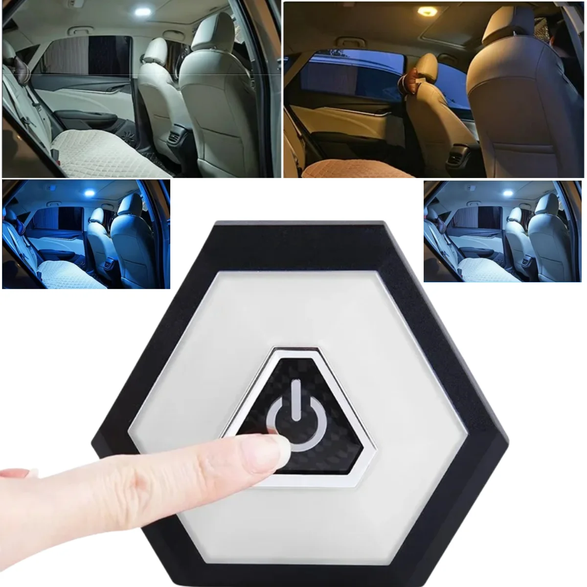 

Беспроводной светодиодный USB-светильник для салона автомобиля, потолочный купольный светильник, сенсорный тип, ночник, багажник, перезаряжаемый для чтения, USB-зарядка, магнитная лампа на крыше