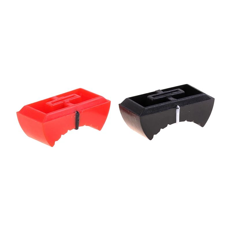 10Pcs Fader Knob Cap Touch Sensitive Slider Ribbed Mixer Desk Switch Knob Cap