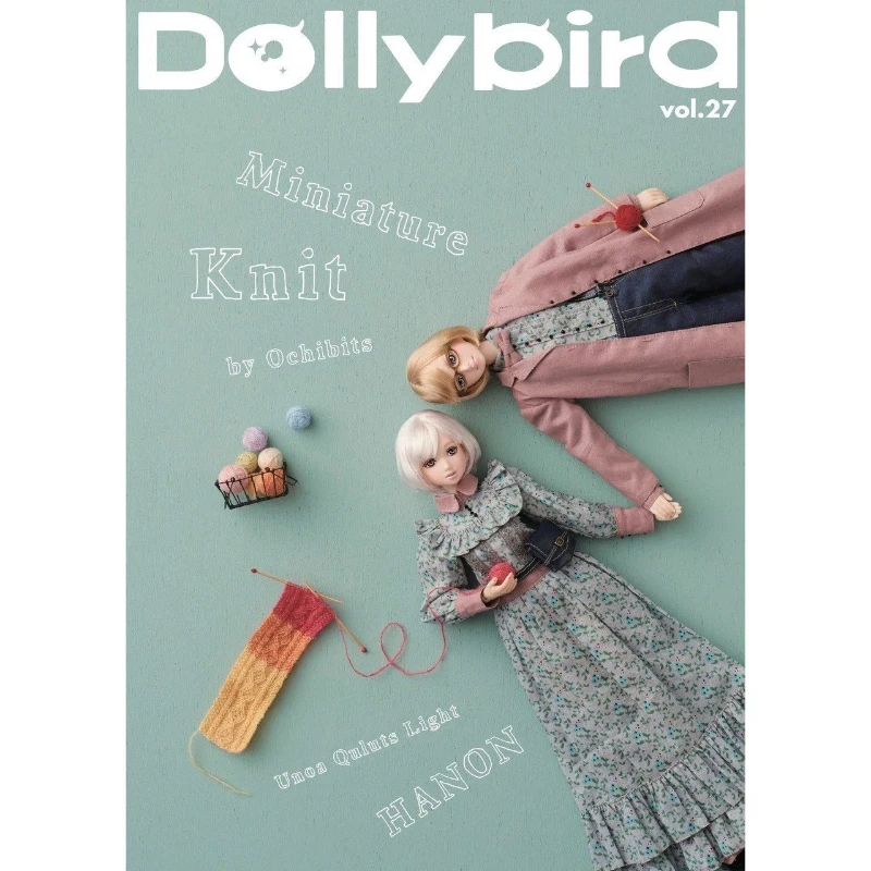 Dollybird Vol.27 Miniature Knit, Doll Clothes Knitting Tutorial Book 1/6 Scale Fashion Doll Outfit Knit Japanese Edition
