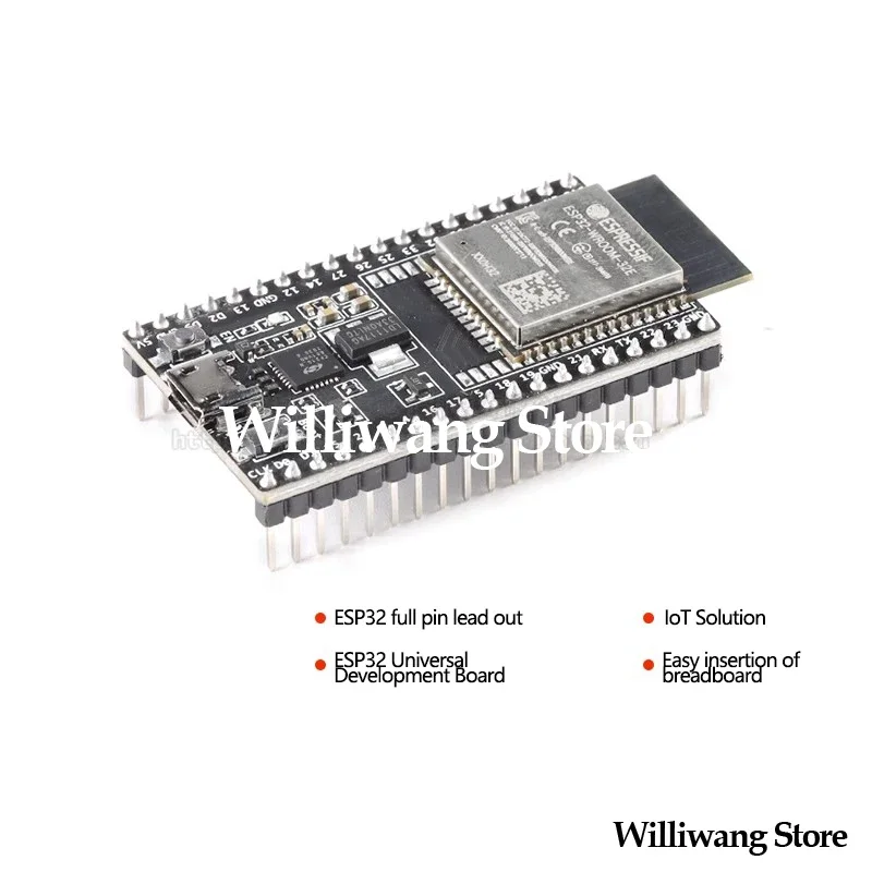 

Оригинальный модуль макетной платы ESP32 DevKitC-32E/UE/VIE/S1, оснащенный модулем ESP32 WROOM-32E